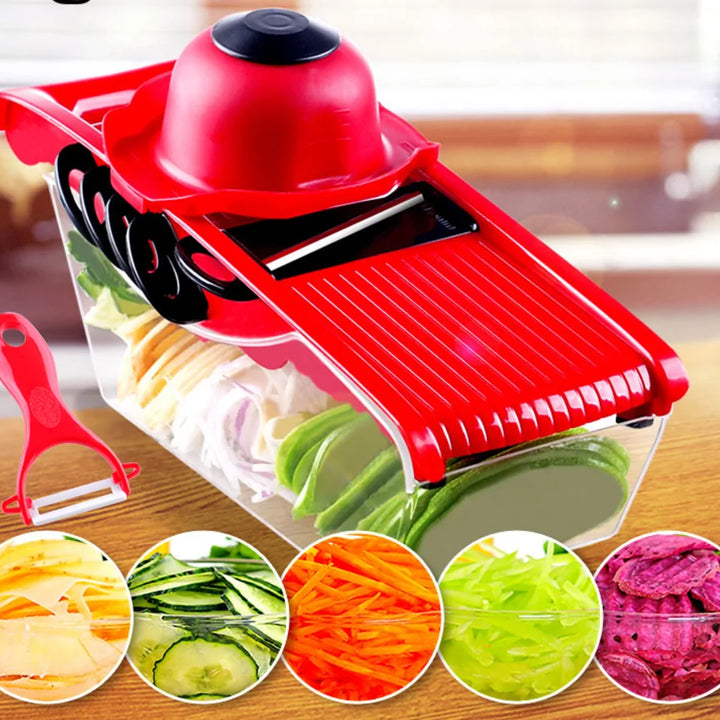 Multifunction 6 Blades Kitchen Slicer